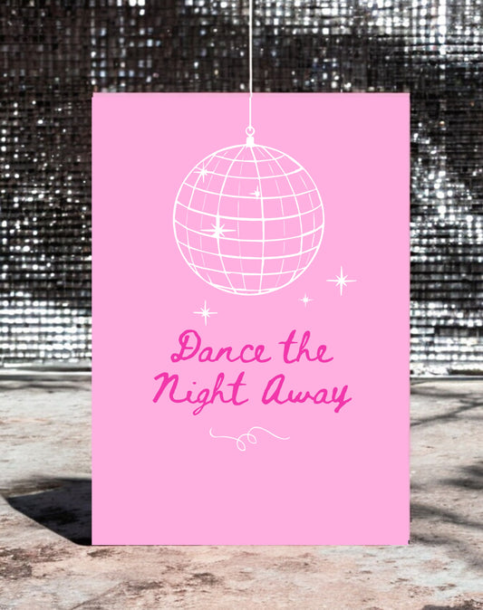 Yaz | Dance The Night Away Birthday Party Welcome Sign - Ivy and Gold Wedding Stationery