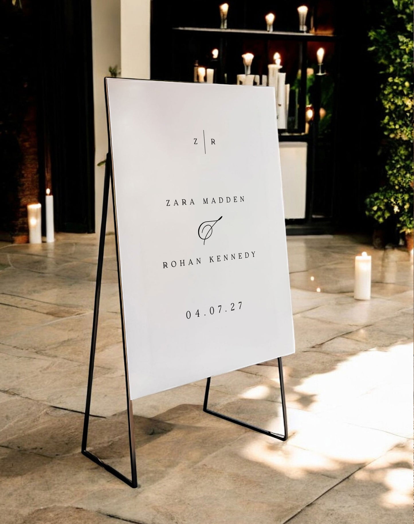 Zara | Minimalist Welcome Sign - Ivy and Gold Wedding Stationery