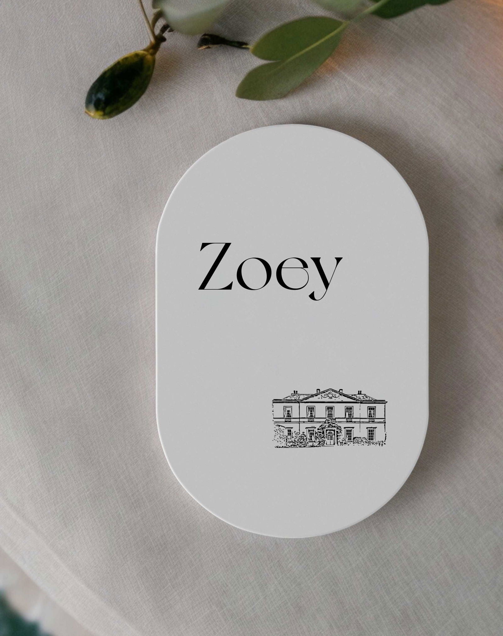 Zoey | Venue Place Card - Ivy and Gold Wedding Stationery -  