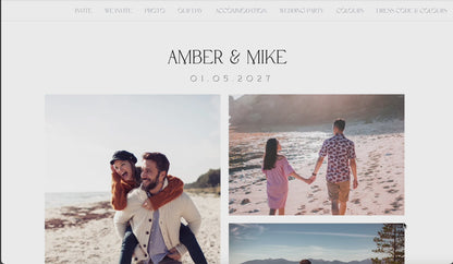 Amber Wedding Website Template